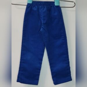 Vintage Buster Brown Royal Blue Corduroy Pull On Pants Cotton Blend 2T